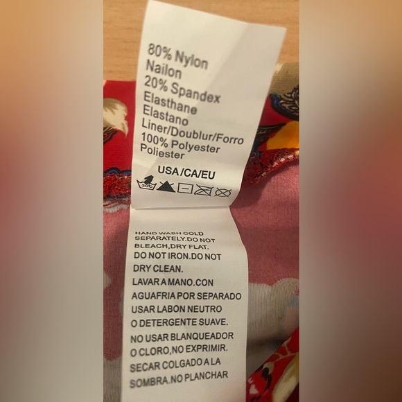 🏊🏼♀️ ✨3 for $25 NWOT Floral 2 piece Swim Wear Suit. Color: Multi-Red. Size:XL - Picture 4 of 6